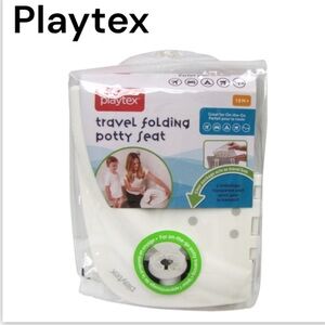 NIP Playtex White Folding Travel Potty Seat